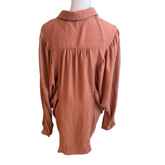 Free People Loose Oversized Button Down Shirt Dress Size XS - Picture 4 of 7